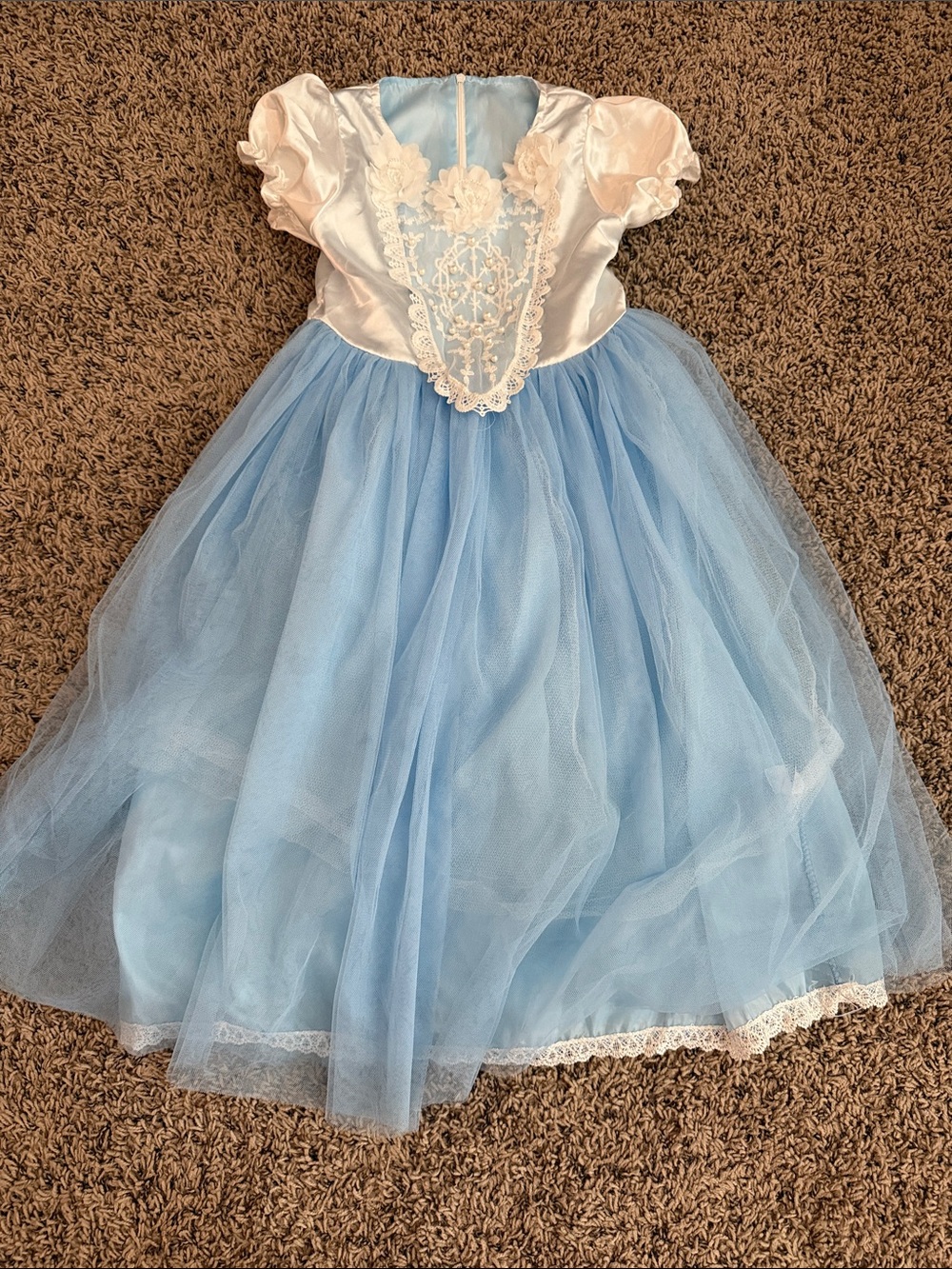 Blue Princess Tulle Costume Dress - Unbranded